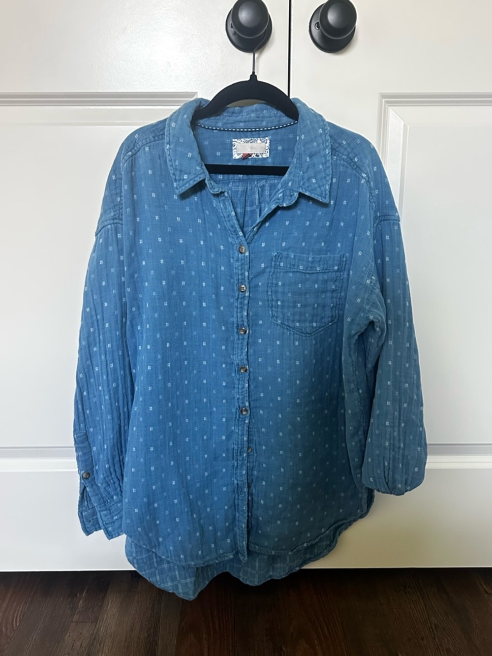 Pilcro Light Blue Chambray Button-Up Shirt